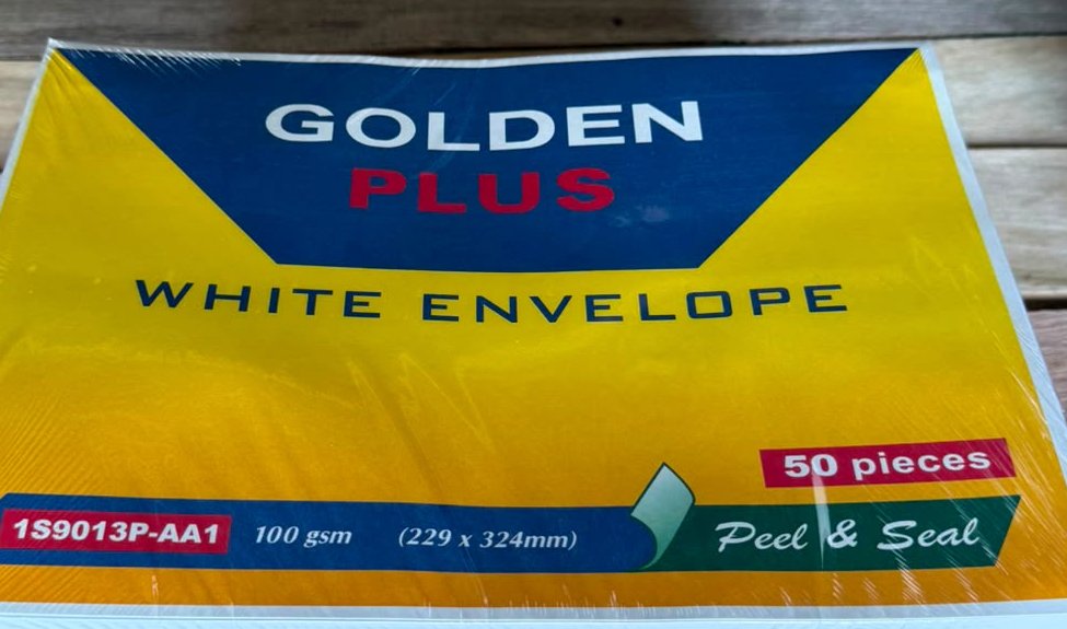 ظرف Golden Plus أبيض قياس A4